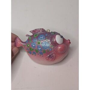 December‎ Diamonds Peter the Puffer Fish Christmas Ornament 2006 Glitter Boxed